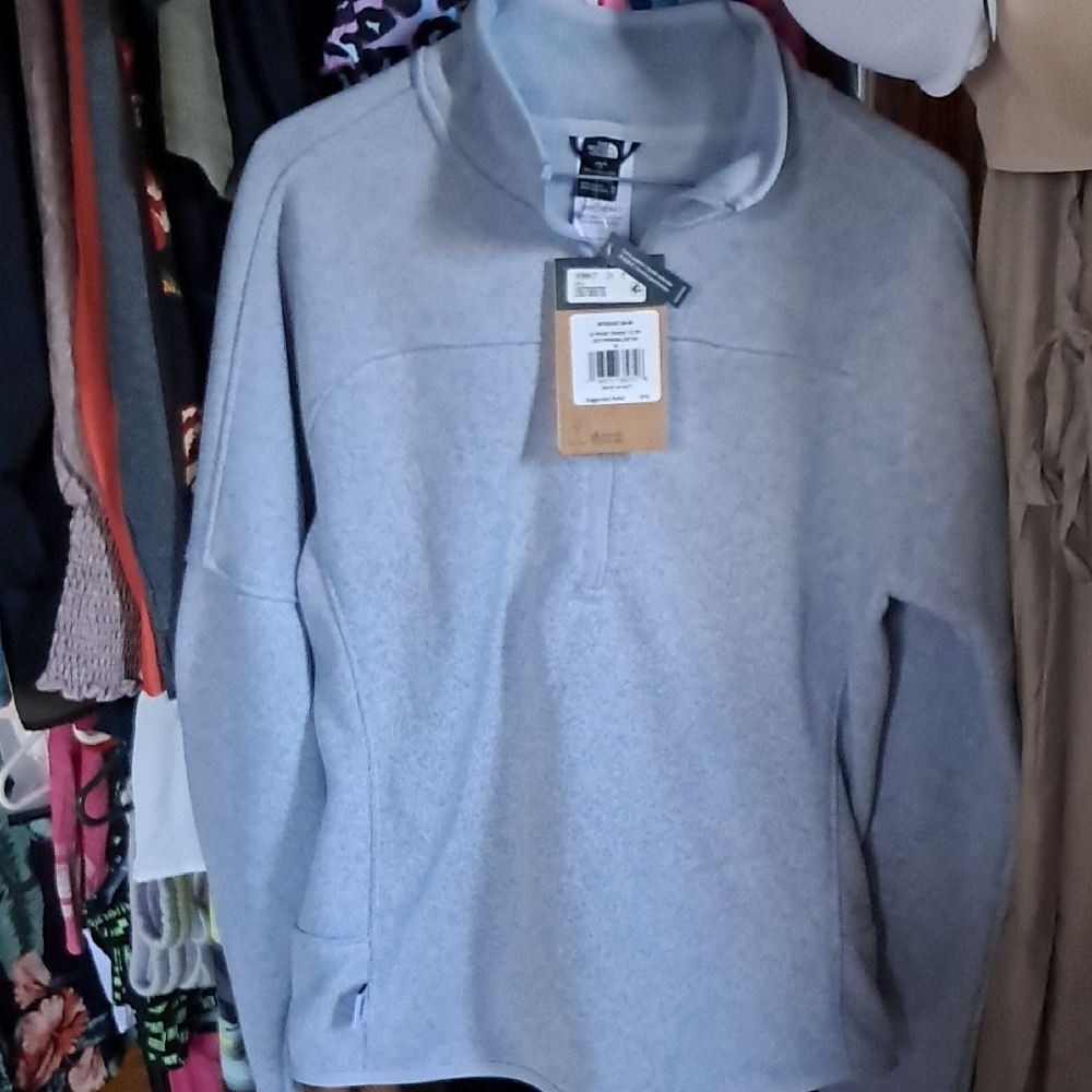 Gray Quarter-Zip Pullover